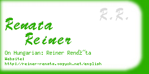 renata reiner business card